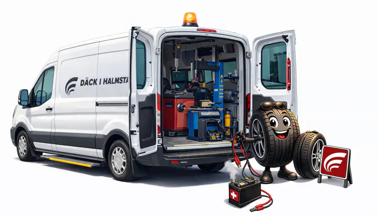 Jourbil servicebil däck halmstad